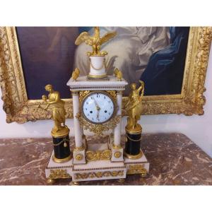 Importante pendule d époque Louis XVI en marbre